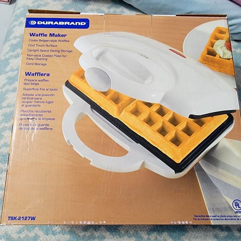 NEW IN BOX Waffle Maker Belgian Style Waffles